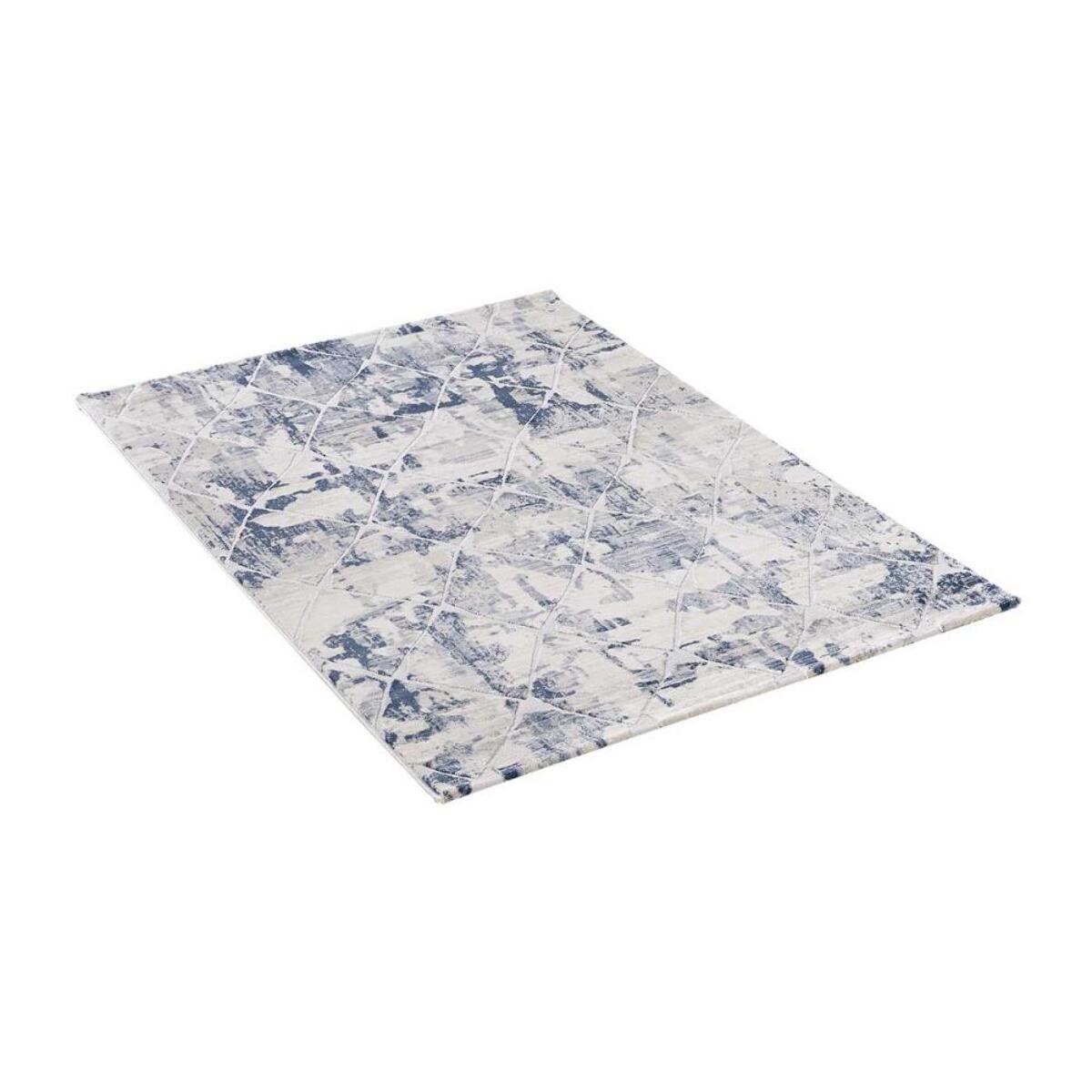 Tapis salon et chambre tissé motif géométrique KIRA