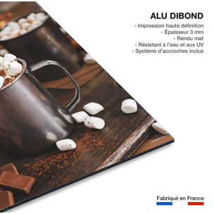 Tableau cuisine un chocolat bien gourmand..  Tableau alu Dibond