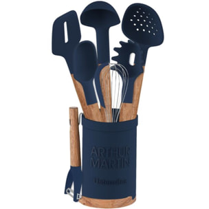 Set ustensiles de cuisine noir