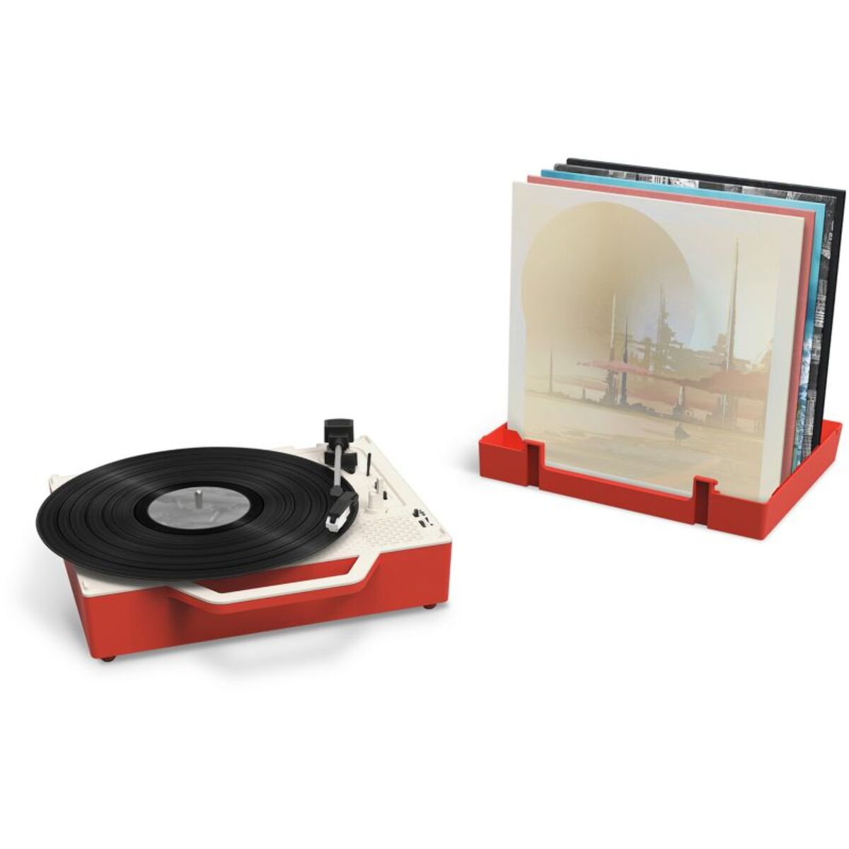 Platine vinyle VICTROLA RE-SPIN Eco Concue Rouge