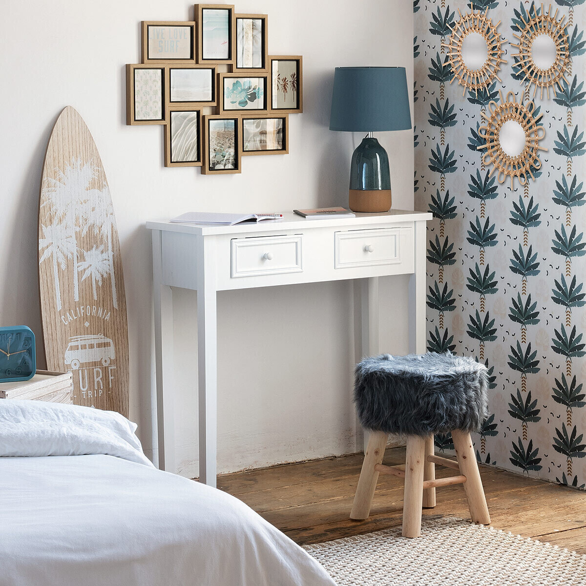 Console "Charme" blanche