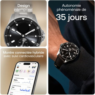 Montre santé WITHINGS Scanwatch Nova 42mm Noire