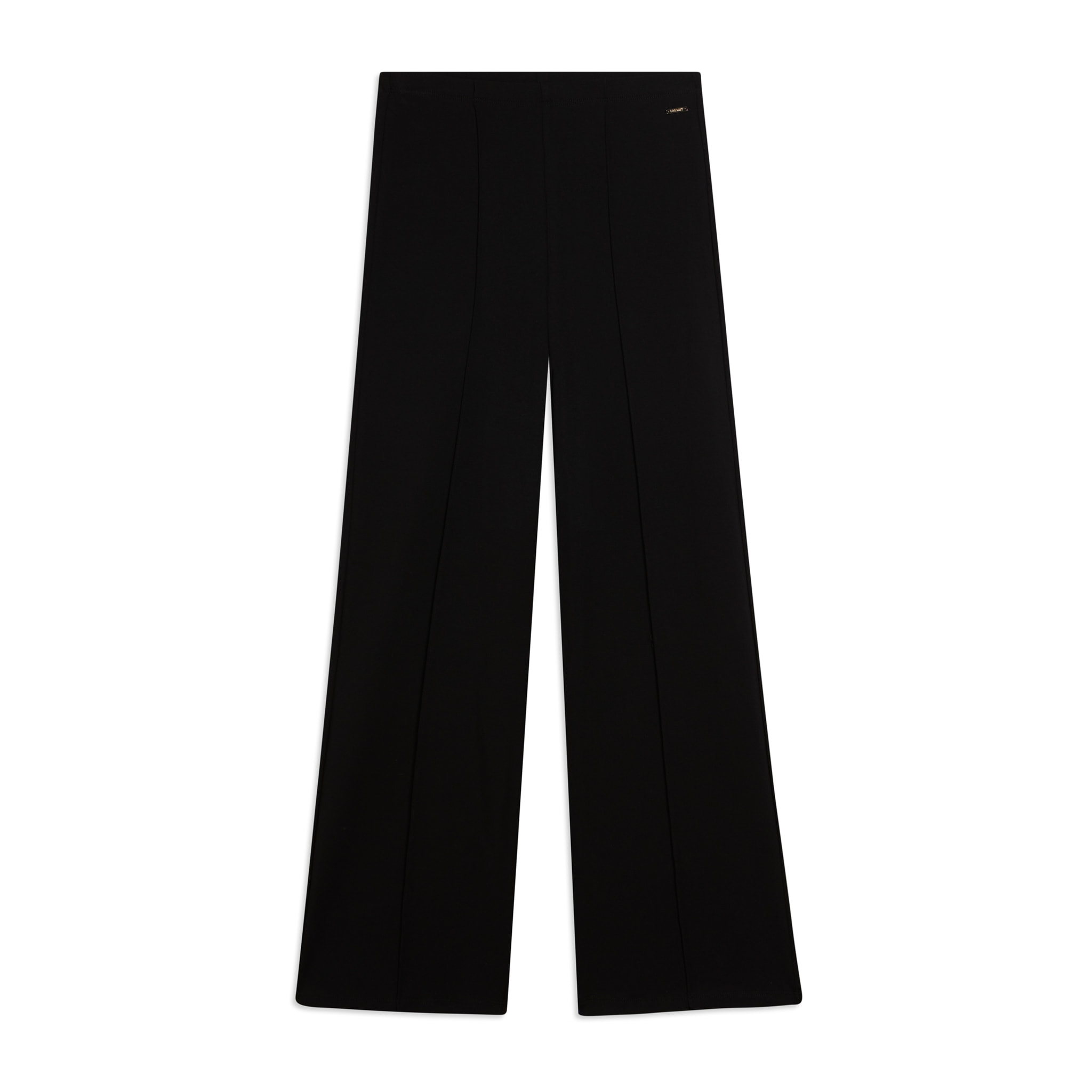 Pantaloni slim con gamba ampia e dettaglio piping