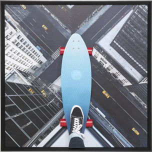 Tableau 3D skater building 149x149cm Kare Design