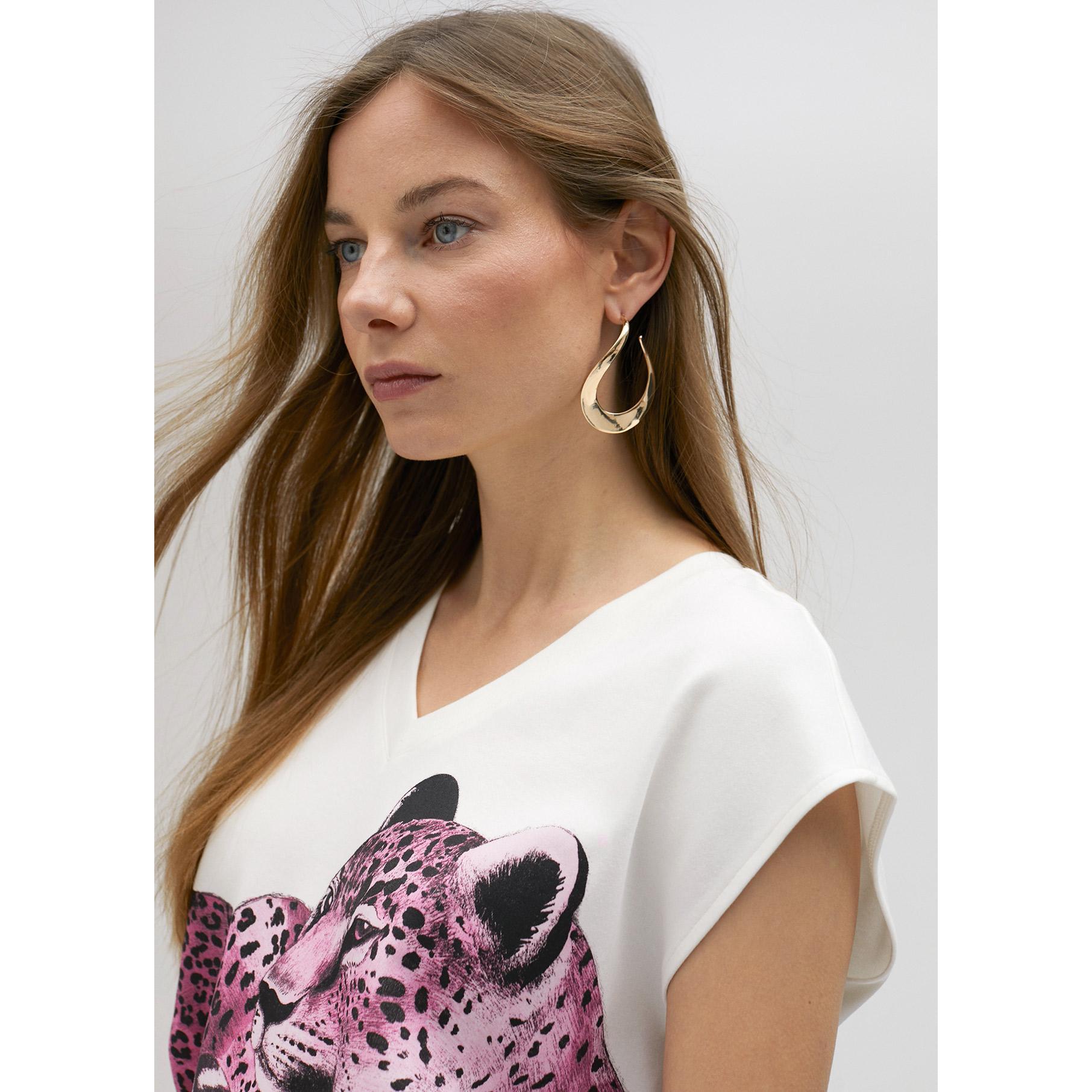 Maglietta stampa leopardata