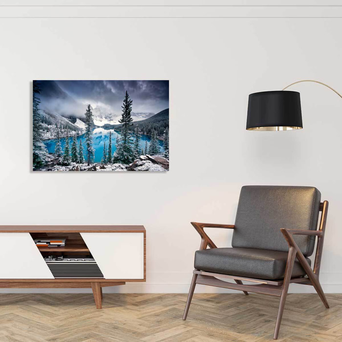 Tableau montagne turquoise en montagne  Toile imprimée