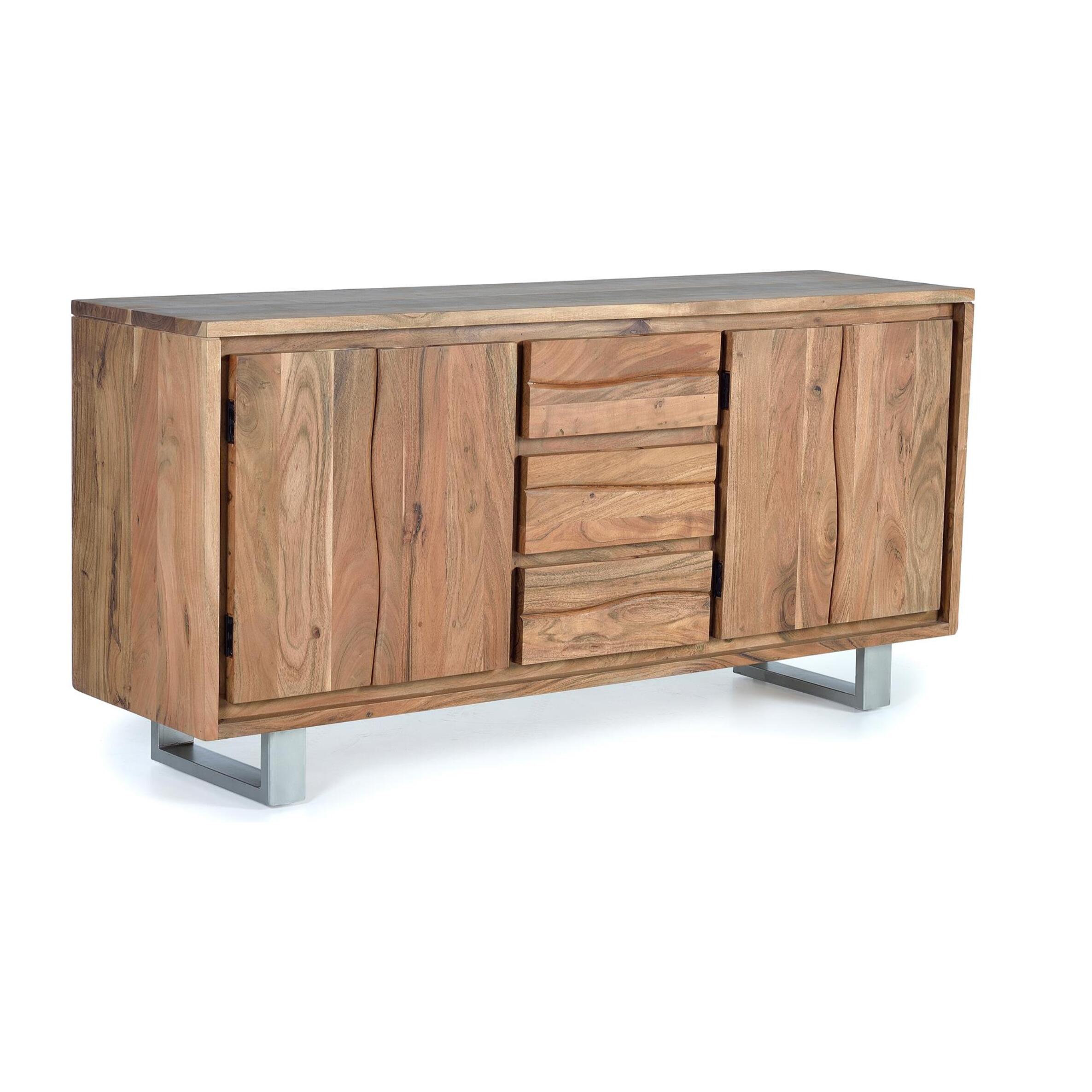 Aparador - madera de acacia - 172x45x82cm