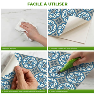 Sticker Sol avec laminat de Protection en Plastique Anti-dérapant | Stickers adhésif Sol - CARRELAGES SOL GALINA - 1 sticker