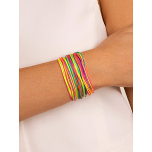 Pack 3 Pulseras Neon Rainbow Fruits Acero