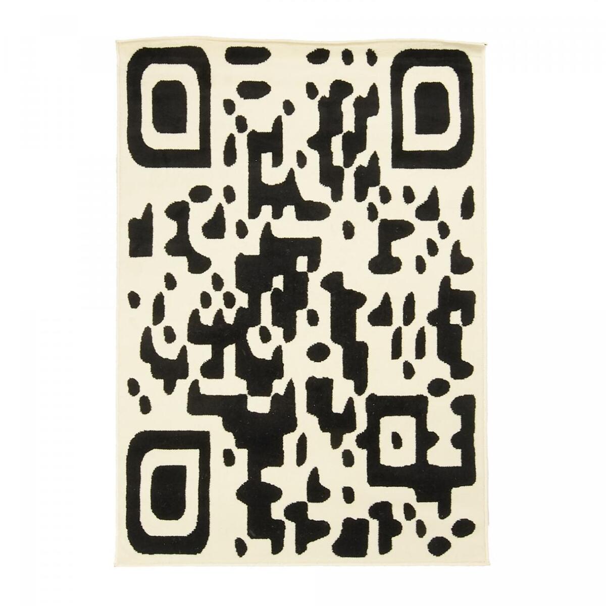 Tapis salon et chambre tissé motif géométrique NUNO