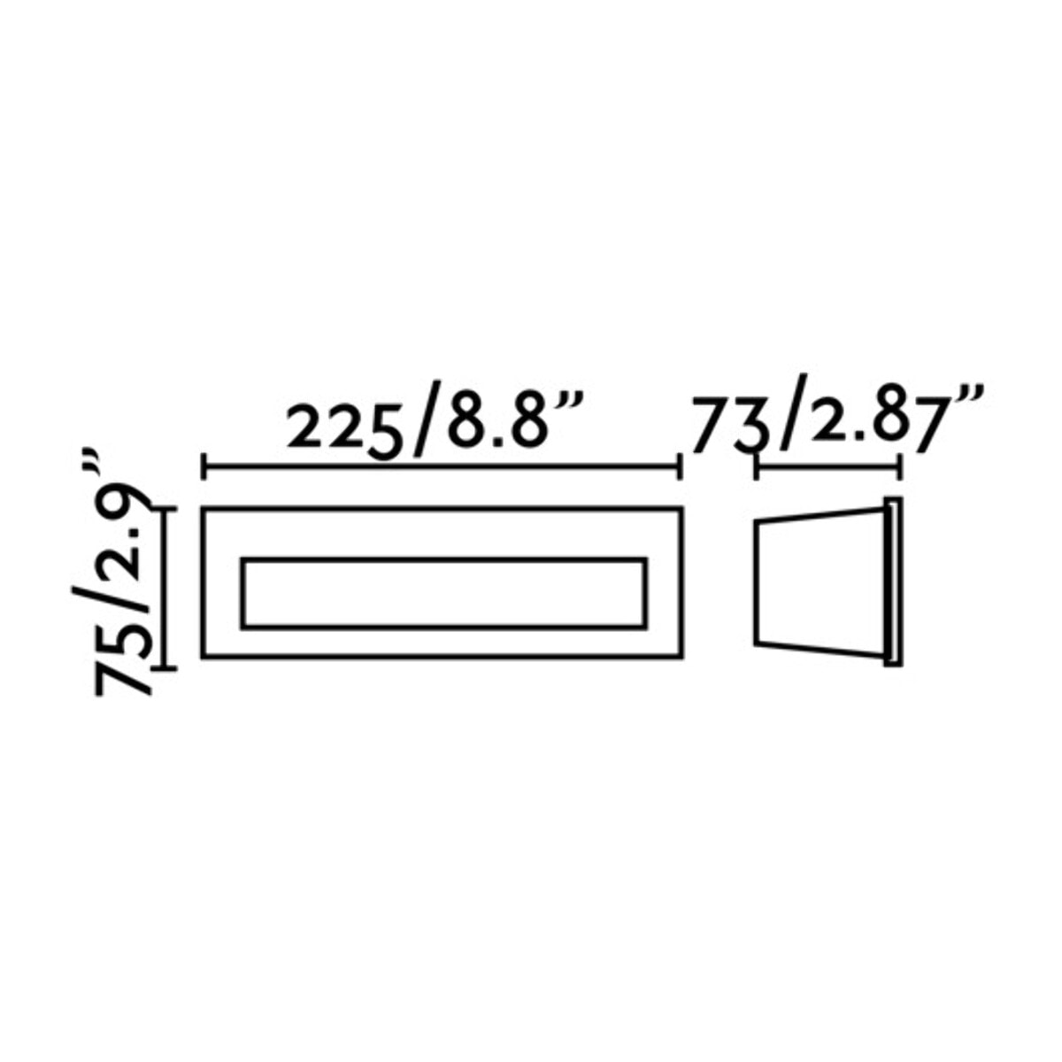 NAT Lampe encastrable blanche