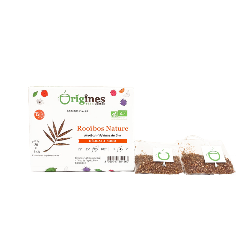 Rooïbos rouge Bio d'Afrique du Sud - Infusettes 15x2g