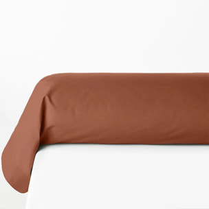 Taie de traversin "Carina" 85x185cm rose terracotta