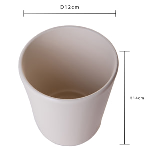 Vaso Orchidea diametro 12X14 Cm - Pezzi 6 - 12X14X12cm - Colore: Bianco - Bianchi Dino - Decori Casa E Complementi