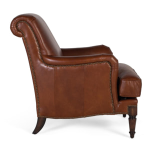 Sillón de Piel 82 Cm Estilo Clásico