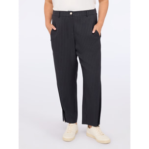 Fiorella Rubino - Pantaloni ballon gessati - Blu