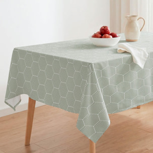 Nappe anti-taches ALBA OLIVE - coton mélangé