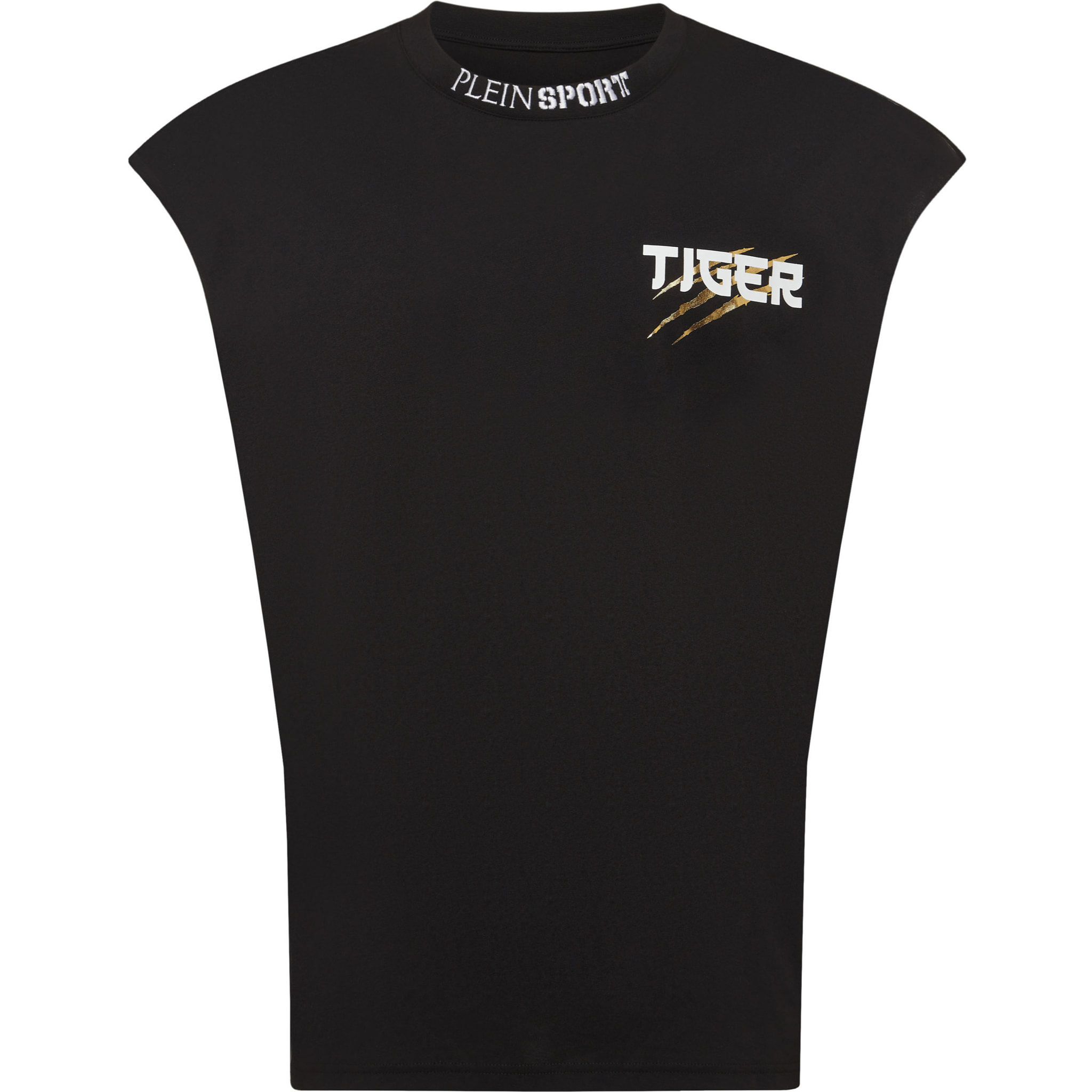 PLEIN SPORT Camiseta sin mangas con capucha TIGER
