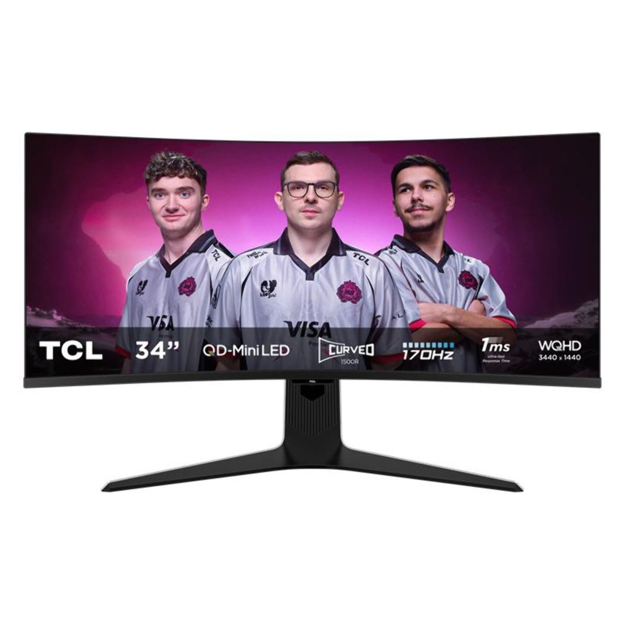 Ecran PC Gamer TCL 34R83Q 34" Incurvé WQHD 170Hz VA MiniLED HDR 1400 HDMI 2.1 AMD FreeSync