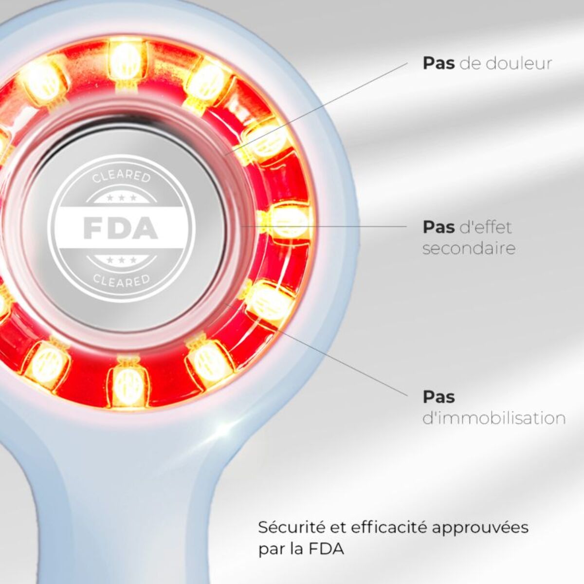 Masque LED intelligent ADURO Palm HD-03AL