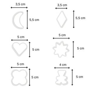 Lot de 6 emporte-pièces Zenker Emporte-pièces