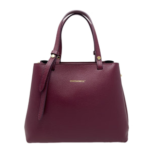 Borsa a Mano Elegante da Donna in Pelle Martellata con Tracolla
