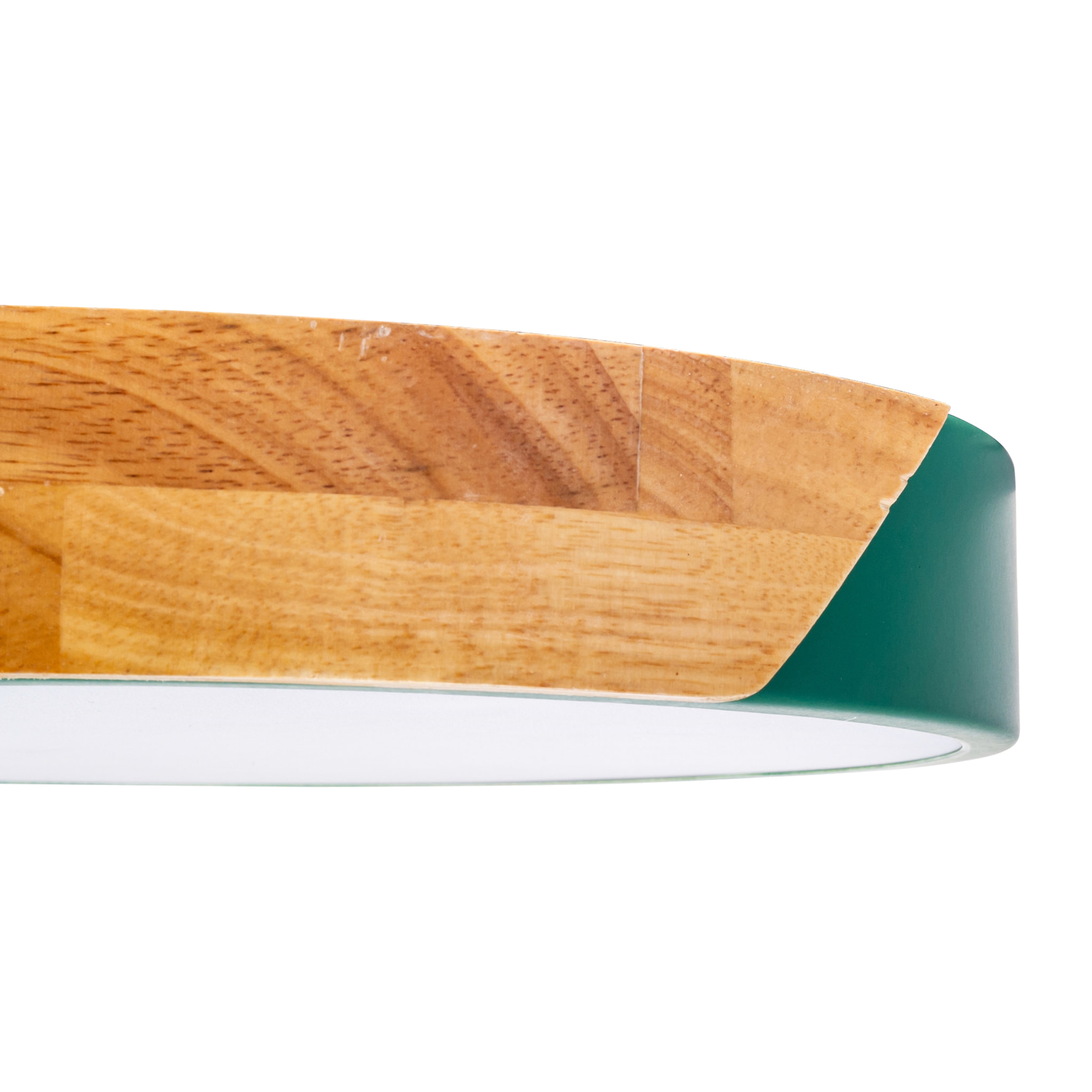 Forlight Plafón Pinta LED 15.2W Blanco Neutro 4000K On-Off Verde, Opal Iluminación LED Compacta y Eficiente