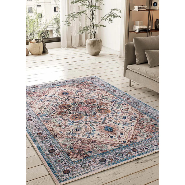 Alfombra impresa estilo vintage multicolor Class, varias medidas disponibles