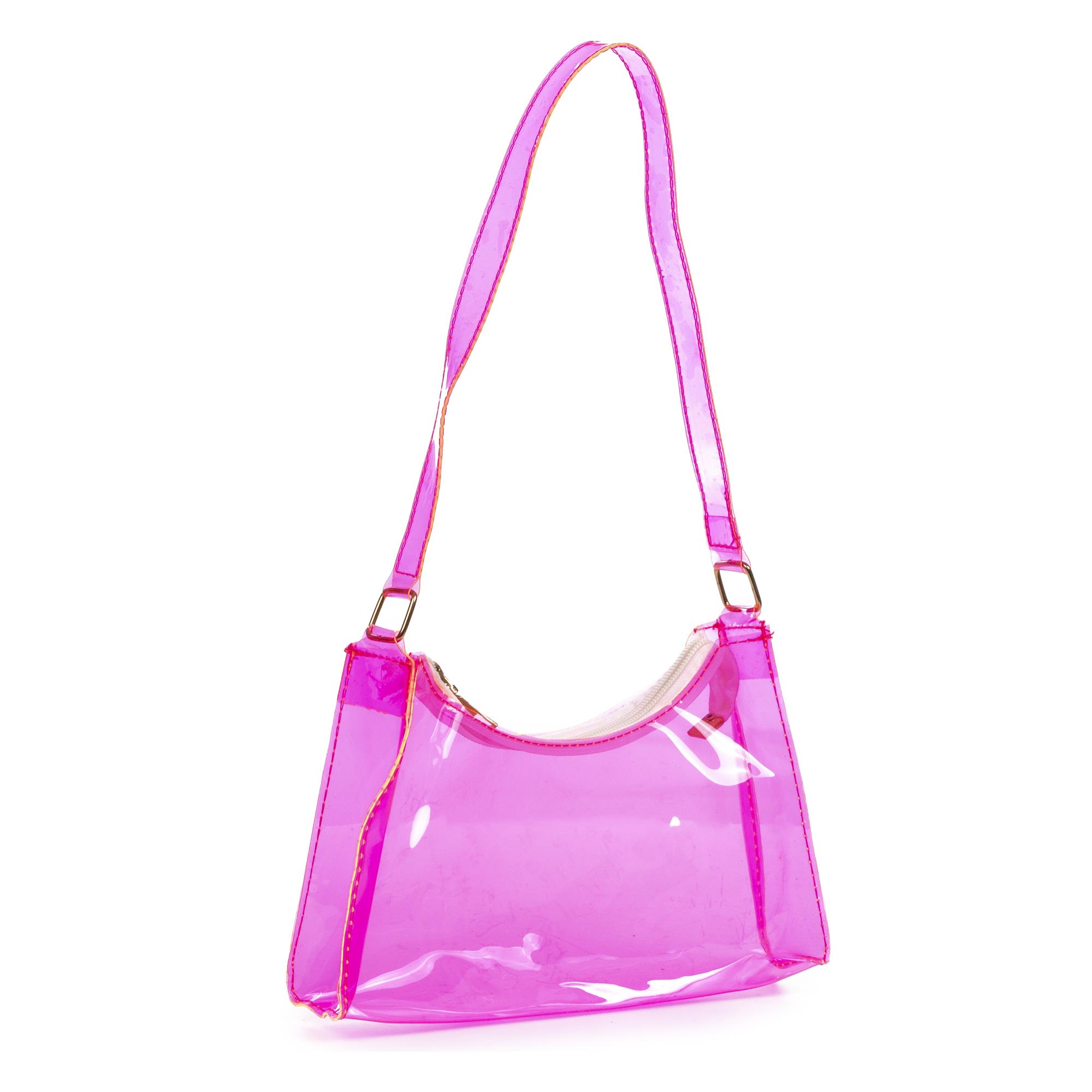 Zeri bolso de hombro de PVC transparente.