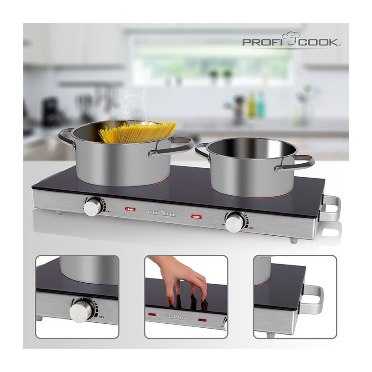 Double plaques de cuisson infra Proficook PC-DKP 1211