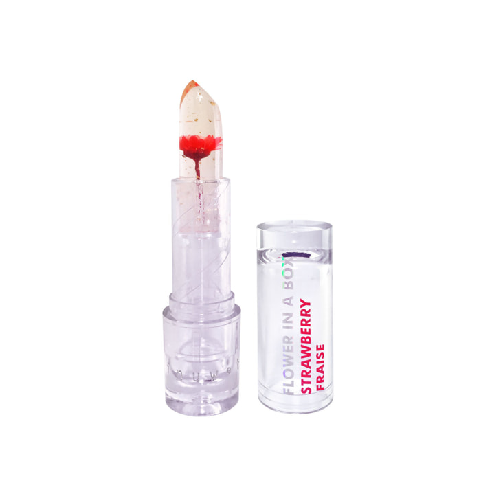 Flower in a Box - Coffret Rouge à Lèvres Fraise + Miroir