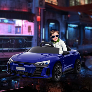 Véhicule électrique enfant Audi RS e-tron GT V. max. 5 Km/h télécommande effets sonores + lumineux bleu indigo