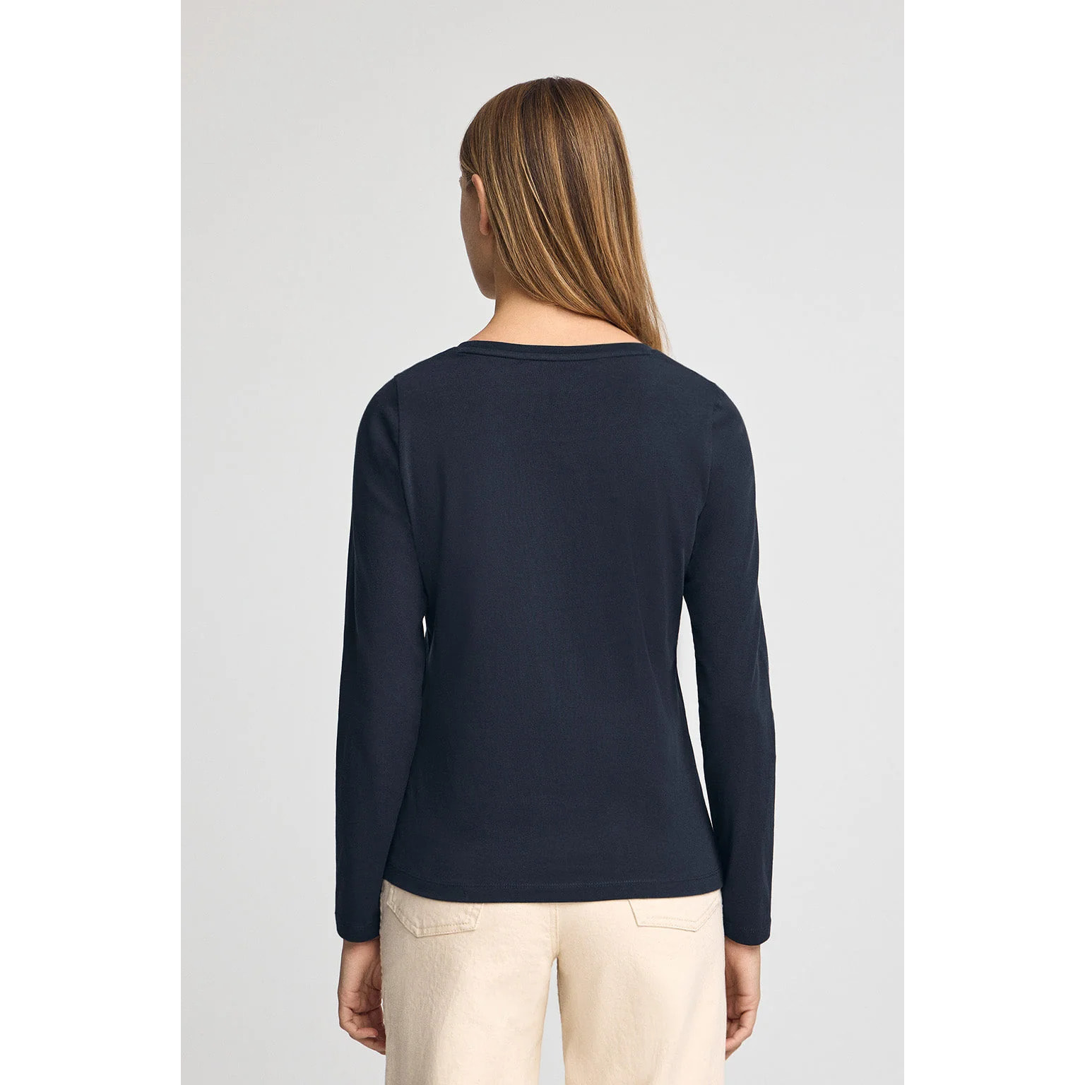 Camiseta azul marino de manga larga con brillantes Polo Club