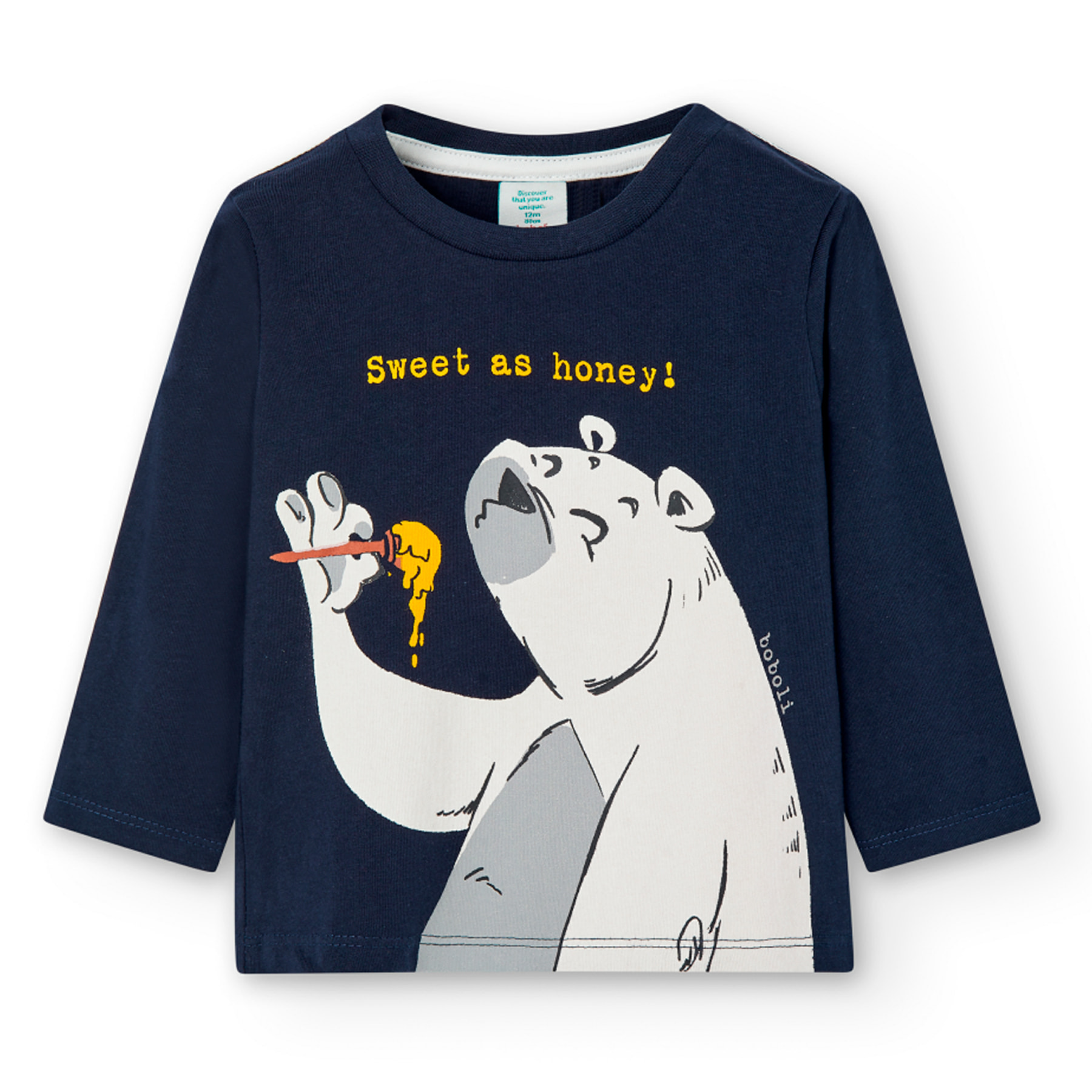 Camiseta punto básica de bebé niño