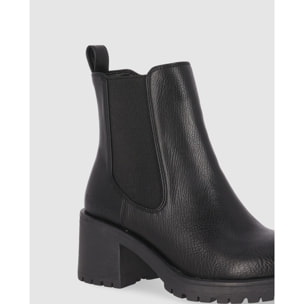 Botines - Negro - Tacón: 3 cm