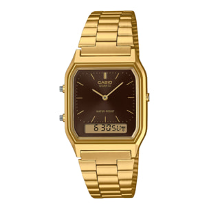Reloj Casio AQ-230GA-5A Unisex Analogico/digital Cuarzo con Correa de Acero inoxidable