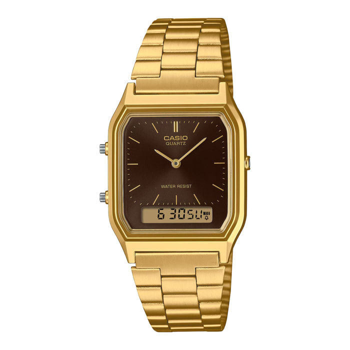 Reloj Casio AQ-230GA-5A Unisex Analogico/digital Cuarzo con Correa de Acero inoxidable