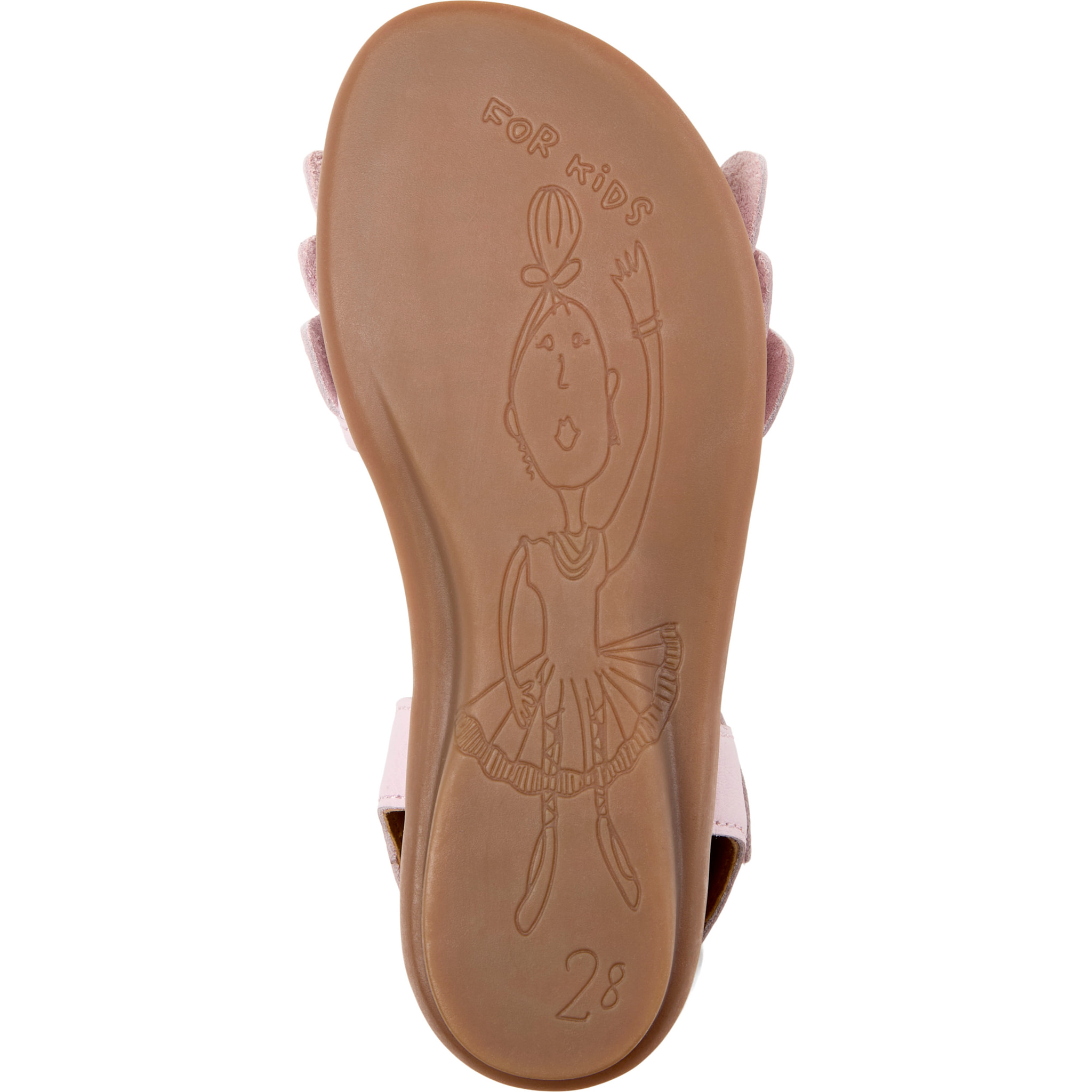 Sandalias - CAMPER Right Kids Twins - Rosa - Cuero liso