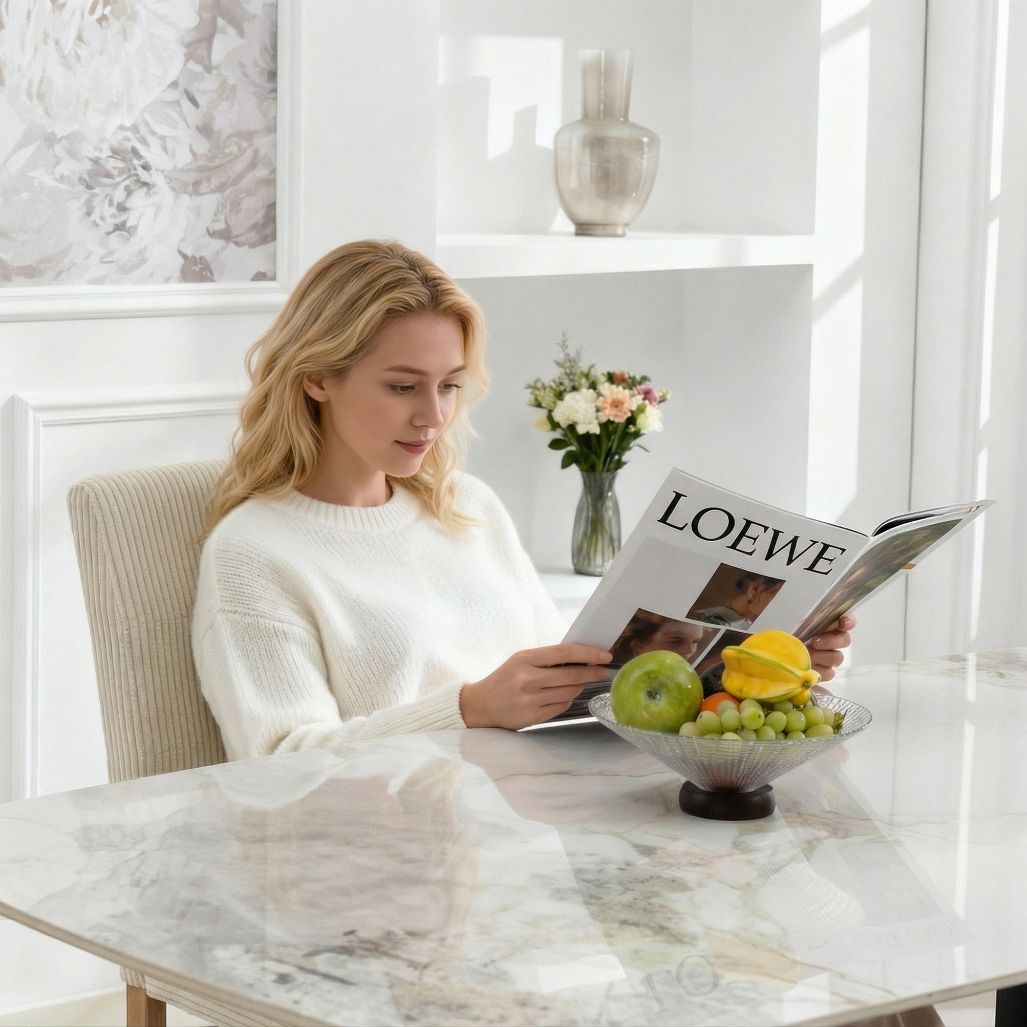 Pack de 4 Sillas de Comedor, Sillas de Cocinas Modernas, Respaldo Alto, Tapizadas en Pana, Asiento Acolchado, Patas de Madera, para Salón, Beige