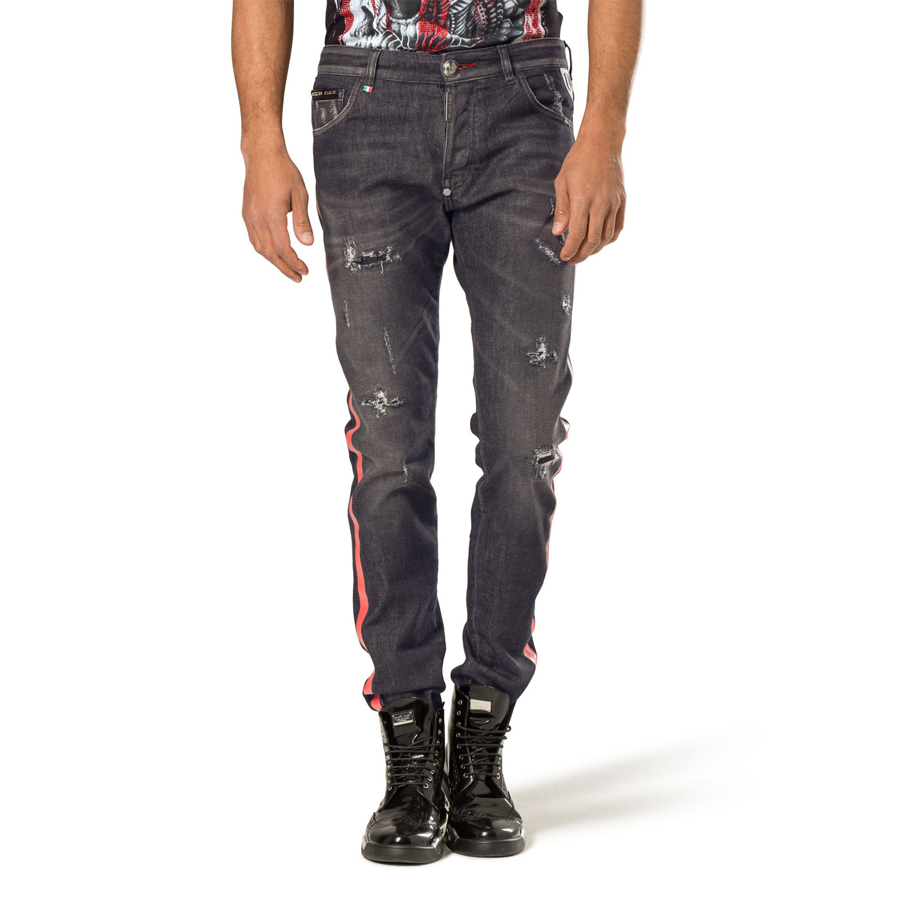 PHILIPP PLEIN super straight cut "hate song"