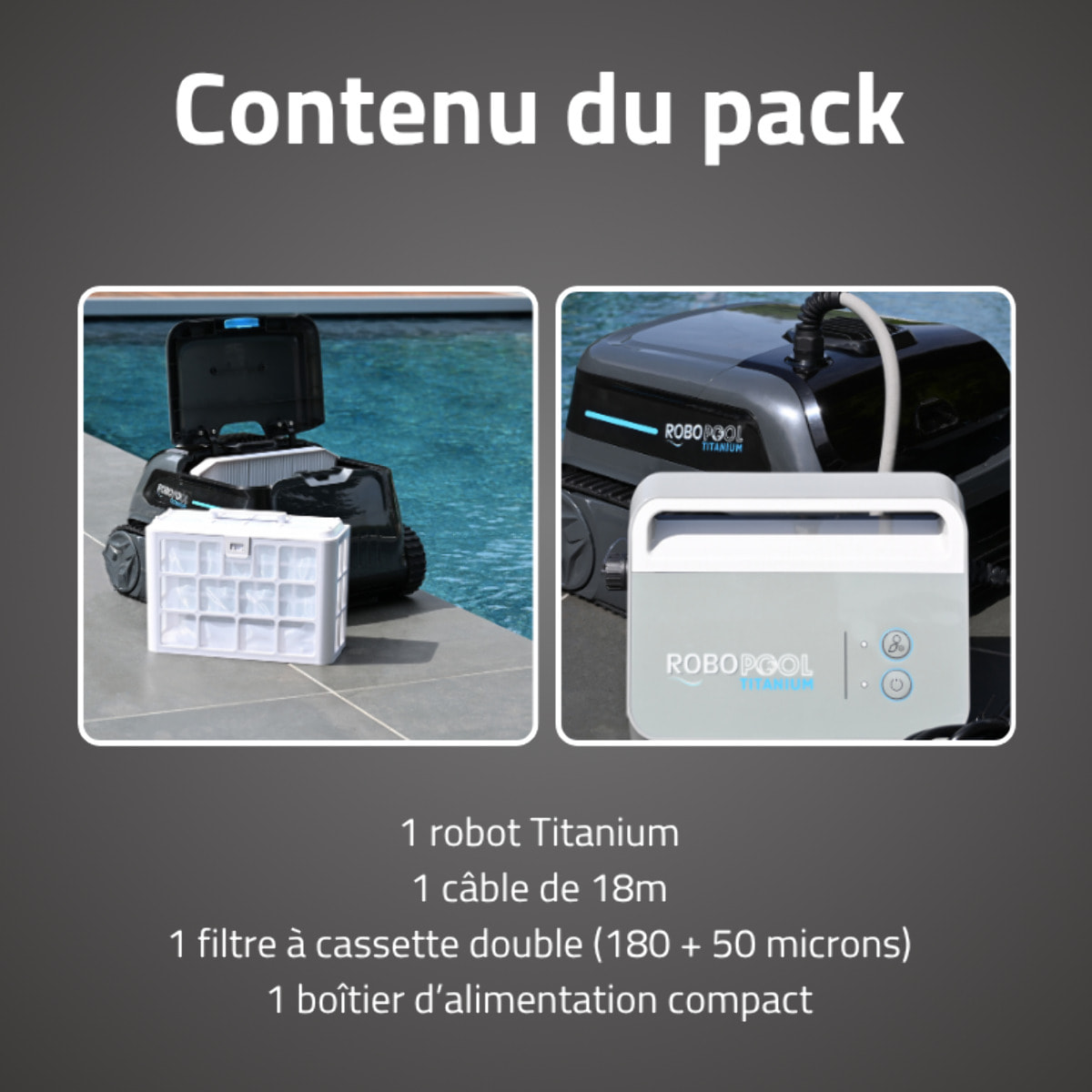 Bestway Robot piscine électrique Titanium - nettoie fond et parois - 5x10m max