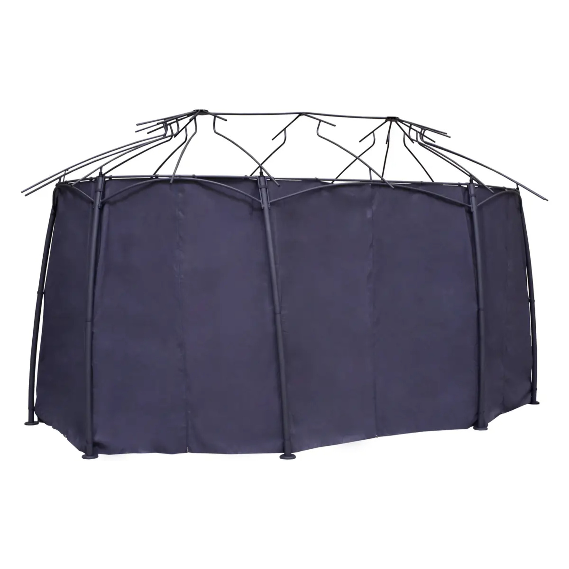 Rideaux pour tonnelle "Maldives" 5x3m en polyester ardoise