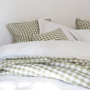 Plaid matelassé en coton et lin, PASSION VICHY