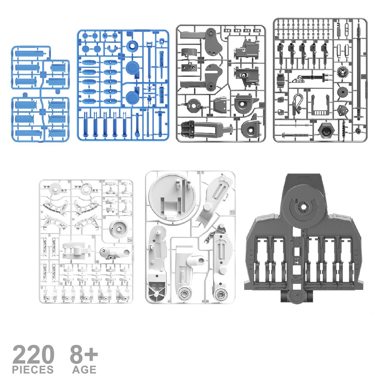 Manipulador hidráulico 3 en 1 para construir. 220 piezas.