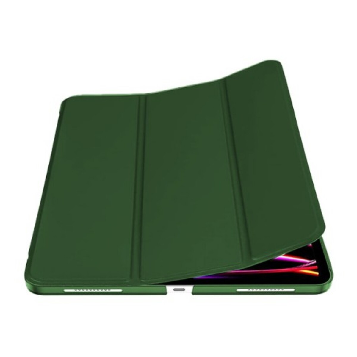 Étui Smart Cover iPad Pro 12.9 pouces (2018/2020/2021) Vert Foret à Rabat avec Support