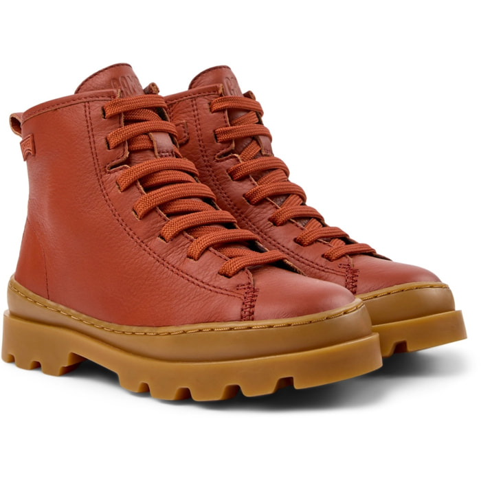 CAMPER Brutus - Botines Rojo Infantil Unisex