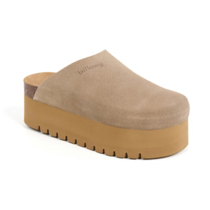 Zueco Plataforma Marron Mujer BILLOWY MARRON