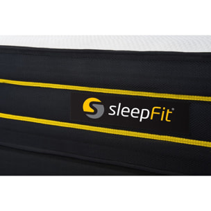 Matelas Mémoire de forme et micro ressorts ensachés - Confort équilibré et accueil moelleux - 26 d'épaisseur, 7 zones de confort - Soutien point par point - 2 places
