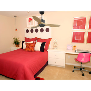 Ventilador de techo Reversible Termostato Wifi Motor DC Techos Inclinados Mando a Distancia Hypersilence Memoria SpetsesD106C0365192 PURLINE