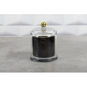 Bougie cloche noir & or parfum tonka